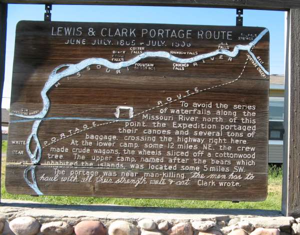 Lewis and Clark Portage Route