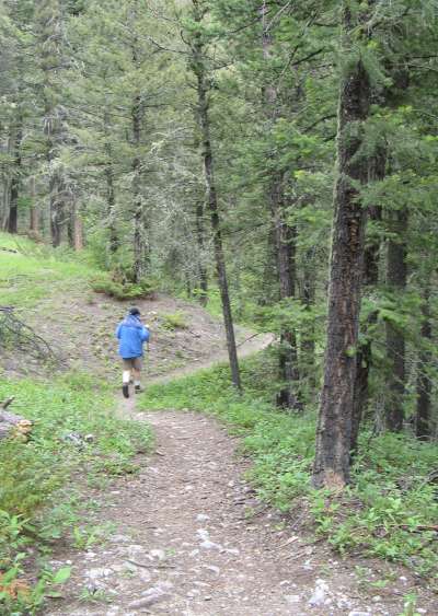 TGS on Hiking Trail in Refrigerator Canyon