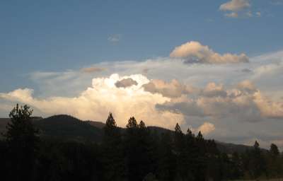 Reflection of Setting Sun over Bison Ranch