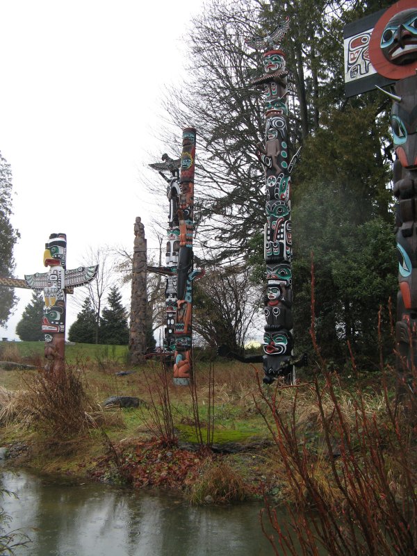 Totem Poles in Stanley Park, Vancouver