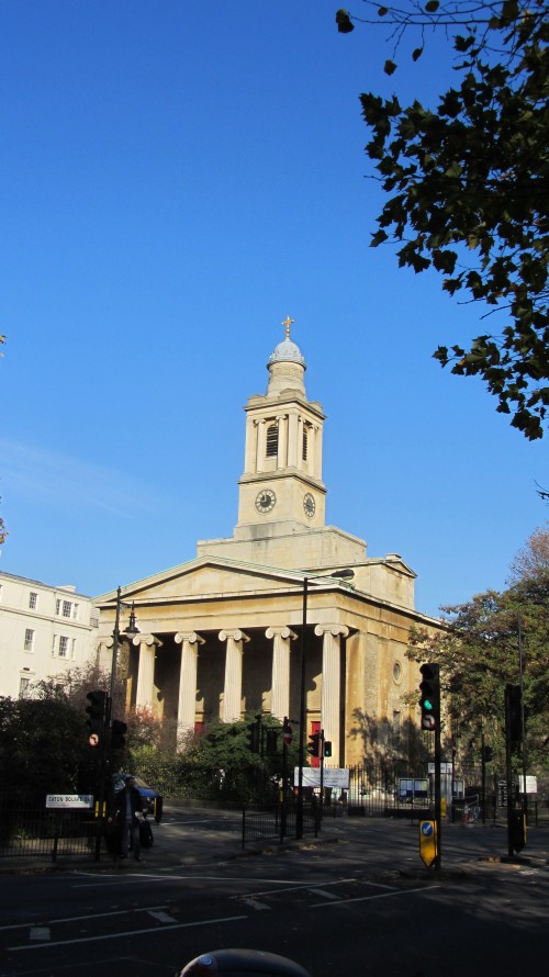 St. Martin in the Field across from Trafalgar Square
