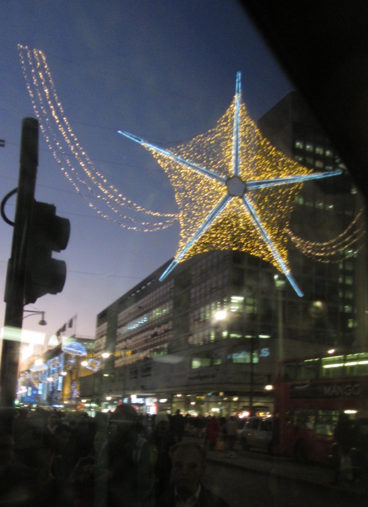 Christmas over Oxford Street